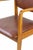 Vintage Italian Chairs in Mahogany Wood and Leather, 1950s, Set of 2 For Sale - Image 3 of 10