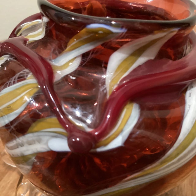 Antique Stevens & Williams Stourbridge Art Glass Blown Vase Circa 1880 For Sale - Image 12 of 13