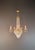 Antique Italian Neoclassical Crystal Chandelier Brass Original Wooden Sockets For Sale - Image 4 of 11