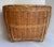 Brown 1960's Asian Wicker and Bamboo Basket Made in the People's Republic of China For Sale - Image 8 of 12