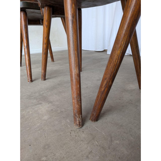 Vintage Brutalist Rustic Farmhouse Dining Chair, 1970s, Set of 4 For Sale - Image 13 of 18