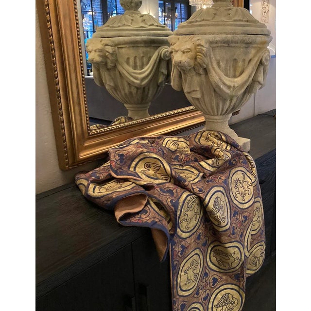 Via Venezia Textiles" extravagant pieces reflect a brilliant infusion of hand-dyed and hand-painted colors and designs...