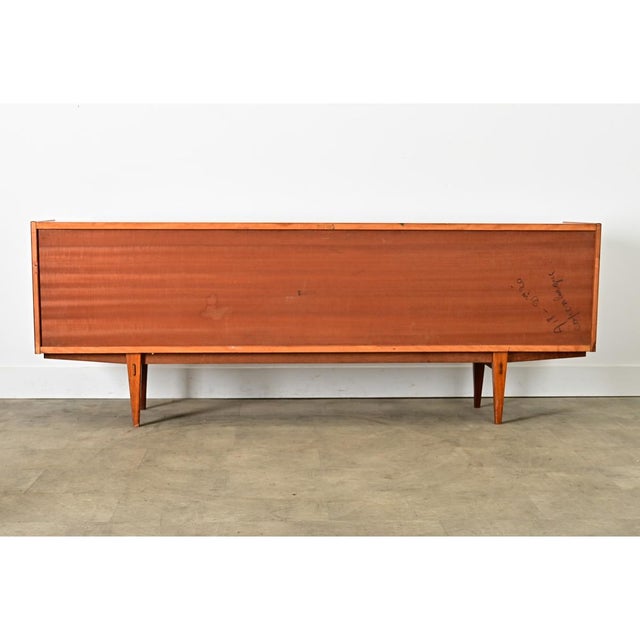 Mid 20th Century French Vintage Mid-Century Modern Walnut Sideboard For Sale - Image 5 of 16