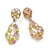 Bochic “Orient” Vintage Amethyst, Peridot & Citrine Earrings Set 18K Gold&Silv For Sale In New York - Image 6 of 8