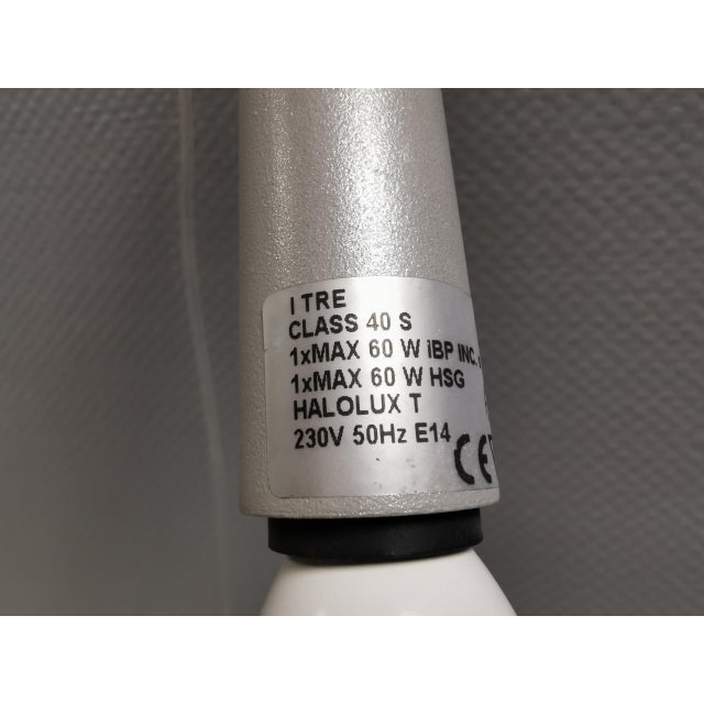 Handmade Pendants in Mouth-Blown White Murano Glass with Hand-Cut Grooves, Italy, 1990s, Set of 2 For Sale - Image 12 of 14