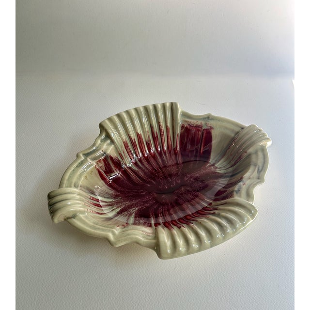 1940s German Art Deco Drip Glaze Celadon Art Pottery Bowl For Sale - Image 9 of 18