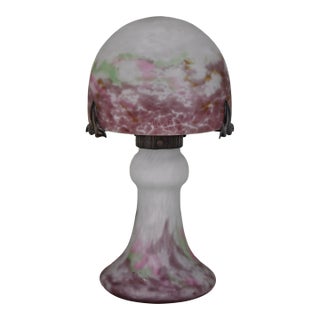 French Art Deco Mushroom Table Lamp by Muller Freres - 1920s France For Sale
