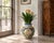 Vintage Italian Majolica Style Lion-Head Lemon Motif Ceramic Urn Vase For Sale - Image 12 of 12