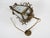 1950s Brass & Etched Glass Cross Lantern For Sale - Image 6 of 11