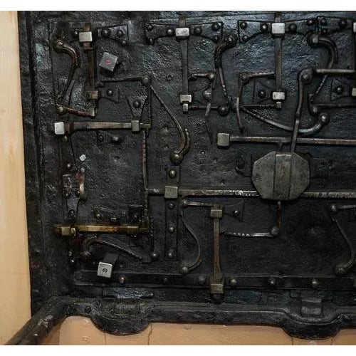 German Wrought Iron Safe Chest, Mid-17th Century For Sale - Image 16 of 18