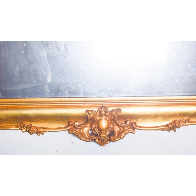 Late 19th Century Rococo Ornate Giltwood Mirror, 1890 For Sale - Image 5 of 8