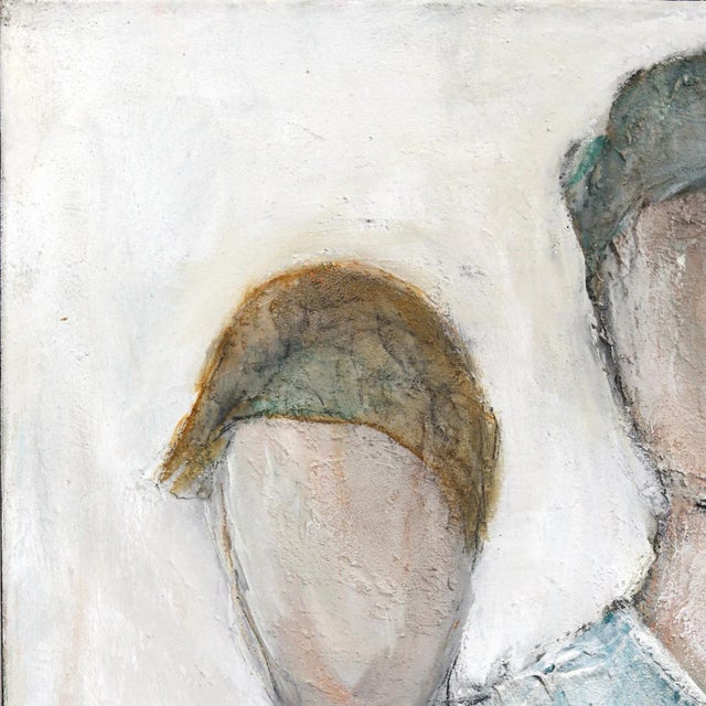 Swiss artist Edith Konrad paints figurative abstract compositions with mixed media on canvas. She layers her expression of...