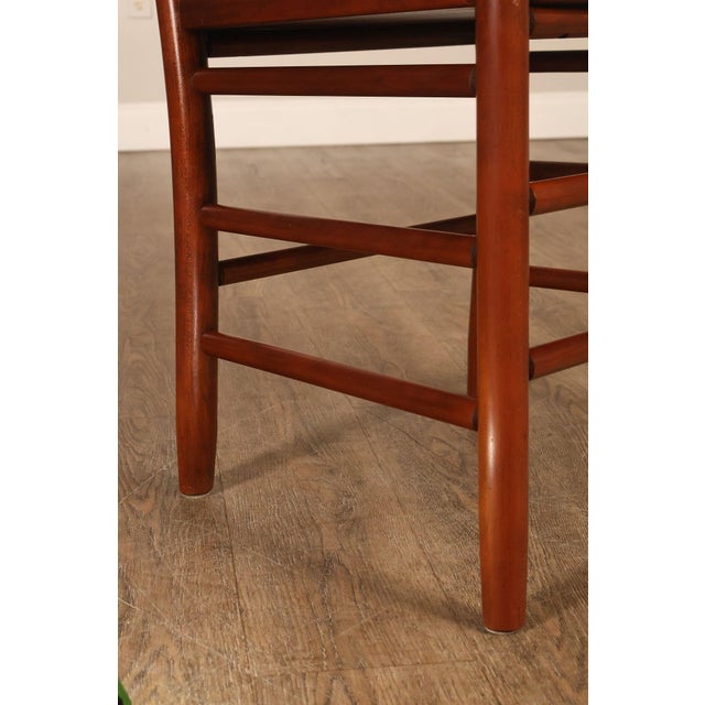 The Keystone Collection Set of Four Solid Cherry Ladder Back Dining Chairs For Sale - Image 9 of 18