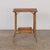 French 1950s French Woven Wicker and Wood Table For Sale - Image 3 of 13