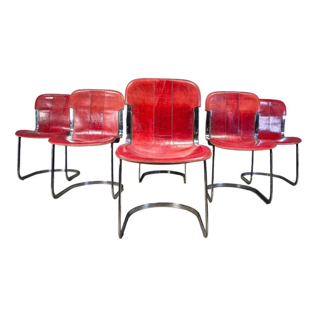 Vintage Dining Chairs from Cidue, 1970s, Set of 6 For Sale