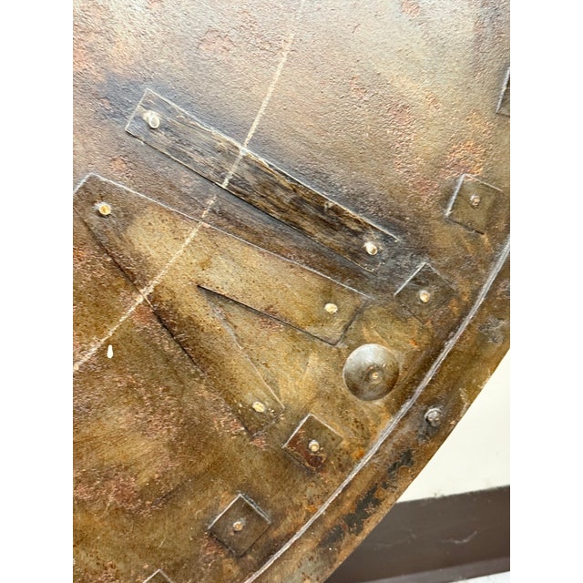 French Antique Oversized Iron Clock Face, 59” Diameter For Sale In New York - Image 6 of 8