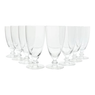 1950s Heisey “Omega” Set of 8 Iced Tea Glasses For Sale