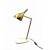 Golden Brass Table or Desk Lamp with Carrara Marble Base, Italy, 1980s For Sale - Image 4 of 18