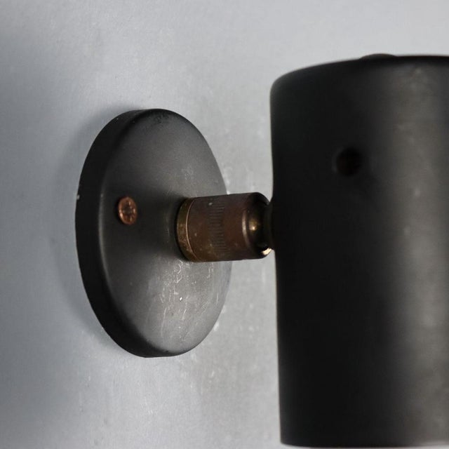 Adjustable Black Metal Lamps, 1960s, Set of 4 For Sale - Image 4 of 6