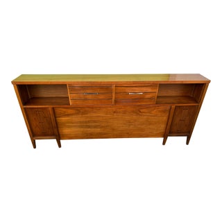 Lane Mid Century Modern Tuxedo King Headboard For Sale