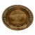 French Carved Wood Bread Platter, Signed For Sale