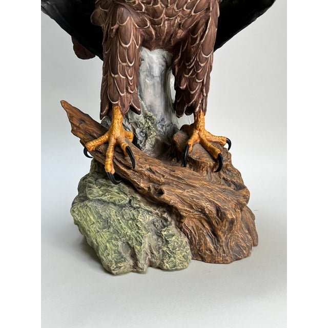 Mid 20th Century Rare Kaiser Porcelain American Bald Eagle Sculpture Limited Edition No. 12/200, W. Germany For Sale - Image 13 of 15