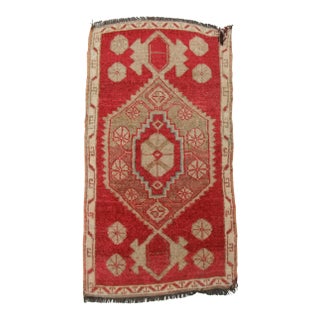 Vintage Mini Turkish Rug For Sale