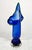1960s Mid-Century Modern Blue Murano Glass Vase Shaped as Calla Lily, Italy, 1960s For Sale - Image 5 of 9