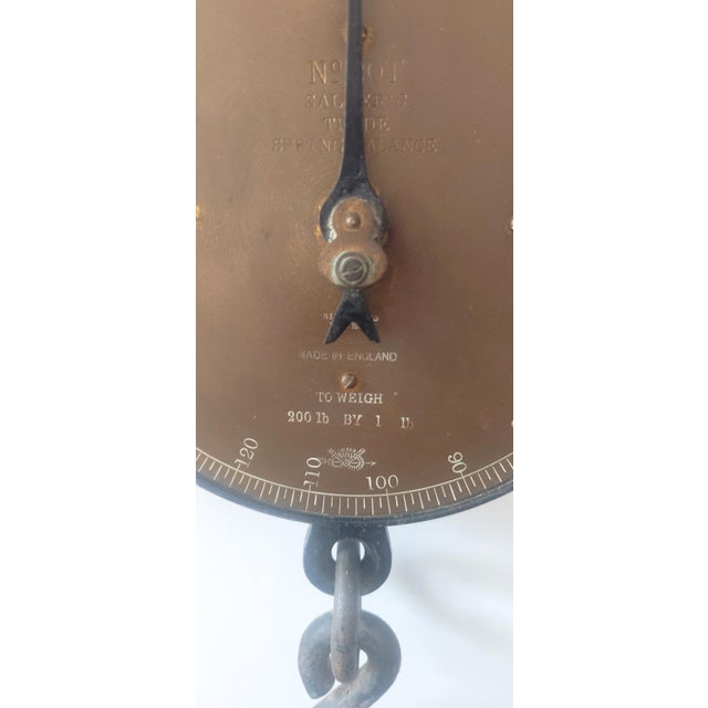 Vintage Industrial No.20t Trade Spring Balance Scale from Salter, 1890s For Sale - Image 3 of 10