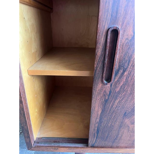 Poul Hundevad Model HU-9 Secretaire Bookcase in Rosewood from Poul Hundevad, Denmark, 1960s For Sale - Image 4 of 10