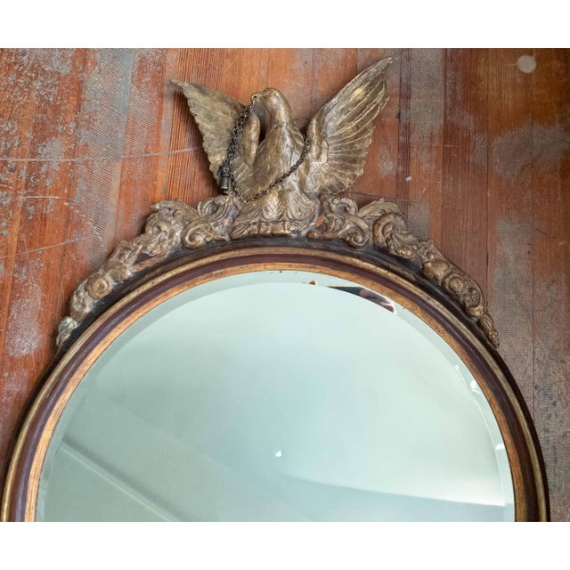 English 19th or 20th Century Italian Giltwood Mirror With Eagle Finial in Adams Style For Sale - Image 3 of 18