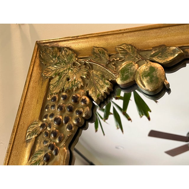 Napa Kitchen Wine Country Carved Mirror For Sale - Image 10 of 12