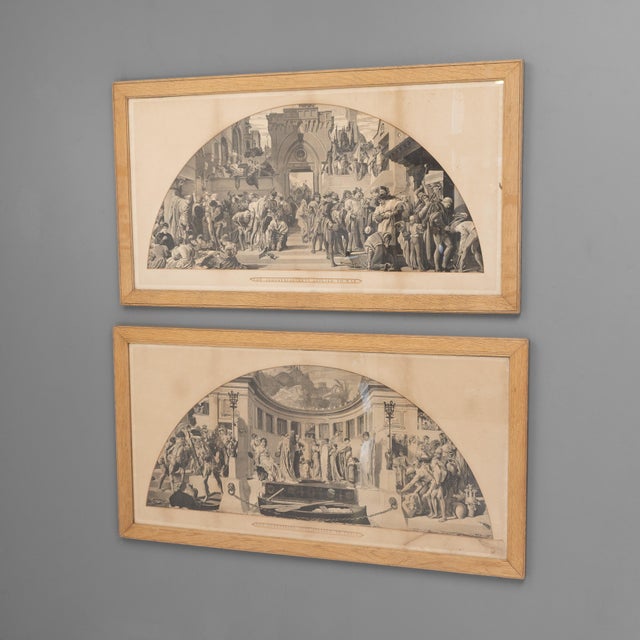 After Frederic Leighton, The Industrial Arts Applied to War and Peace, 1900, Prints, Framed, Set of 2 For Sale - Image 11 of 11