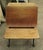 New Oxford #4 cast iron school desk with oak slab seat and desk. New Oxford patented their now-classic school desk design...