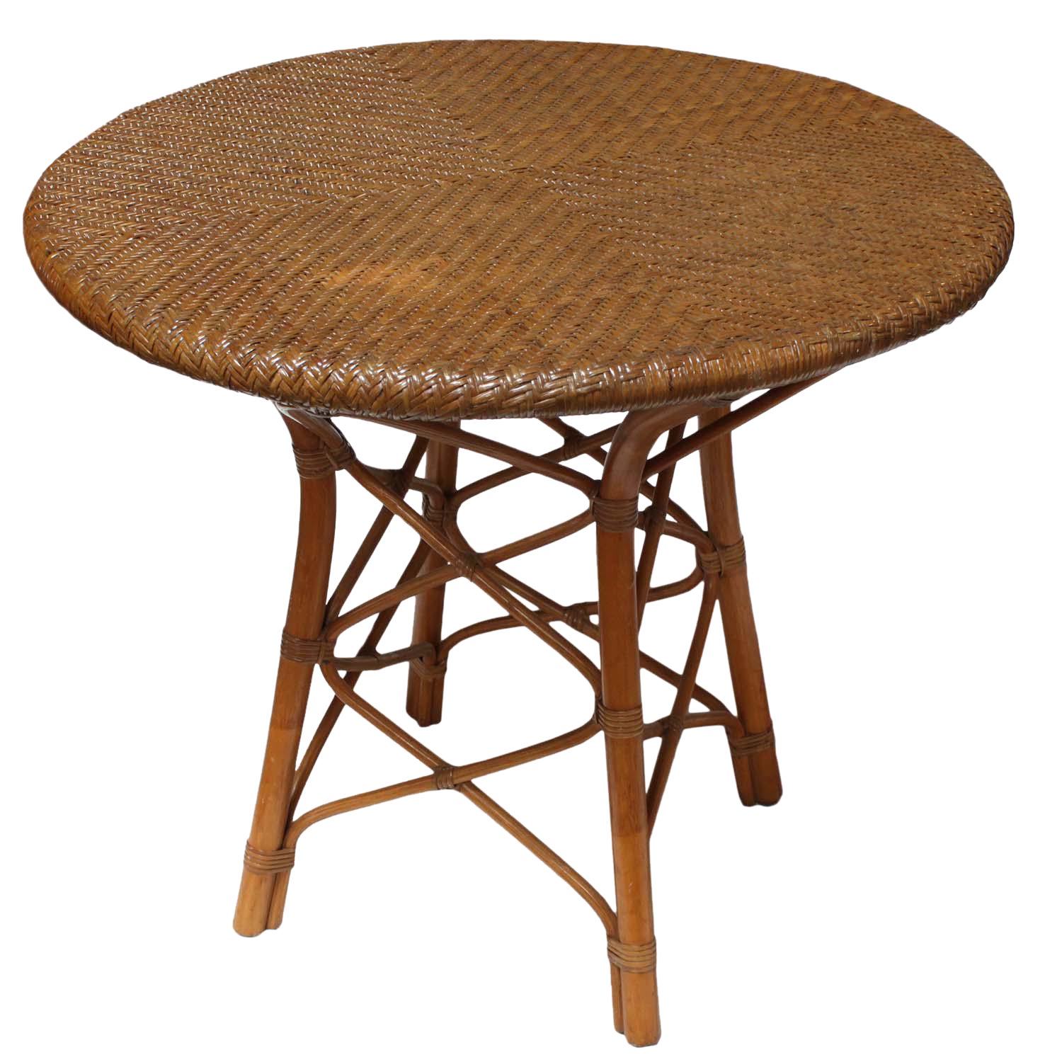Balinese Round Rattan Center Table Chairish