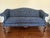 Vintage Conover Sapphire Blue Chippendale Style Camelback Settee Sofa For Sale - Image 9 of 15