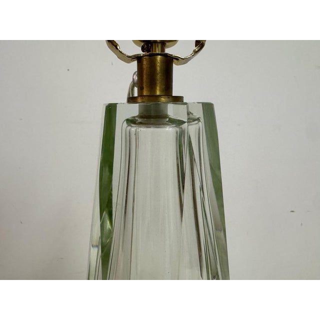 Murano Glass Diamond Table Lamp by Thomas Pheasant for Baker Furniture For Sale - Image 4 of 9