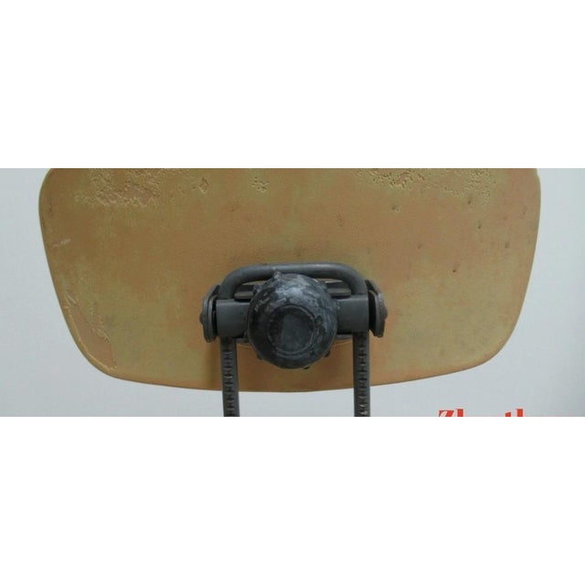 Vintage Toledo Drafting Industrial Small Counter Swivel Bar Stool Chair AAA For Sale - Image 12 of 12