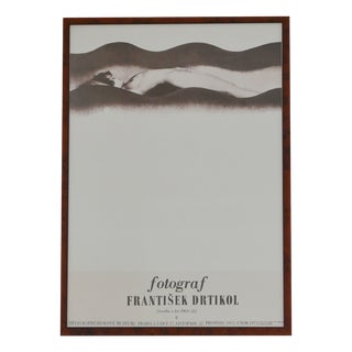 František Drtikol Poster in Pigment Print and Bakelite by František Drtikol, 1972 For Sale