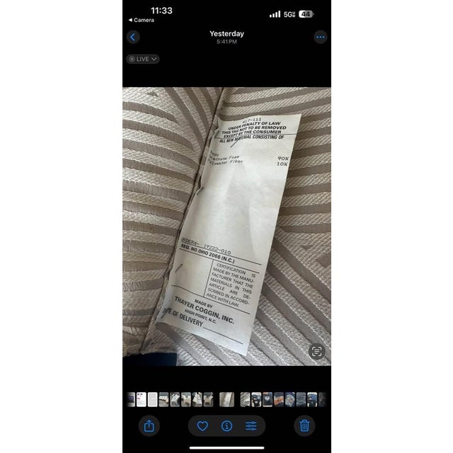 Stunning Vintage Thayer Coggin Art Deco Dining Chairs- Set of 6 For Sale - Image 6 of 7