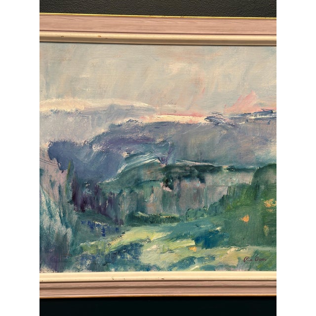 Pia Oom, Landscape, 1950s, Oil on Canvas, Framed For Sale - Image 10 of 18