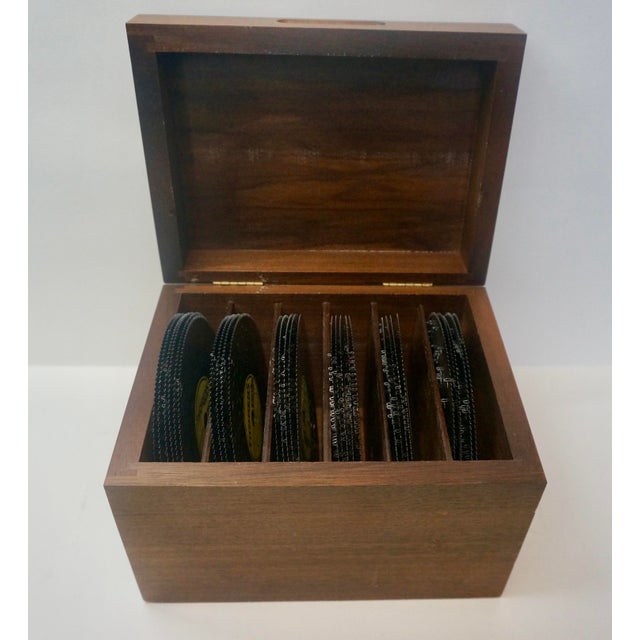 Vintage Thorens Swiss Disc Music Box Cabinet – Project Piece With 30 Discs For Sale - Image 12 of 12