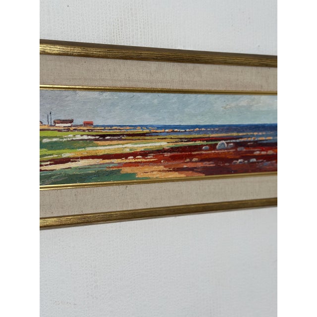 Mid-Century Modern Stig Jonzon, Red Seaweed, Bredsätra Öland, 1966, Oil on Panel For Sale - Image 3 of 13