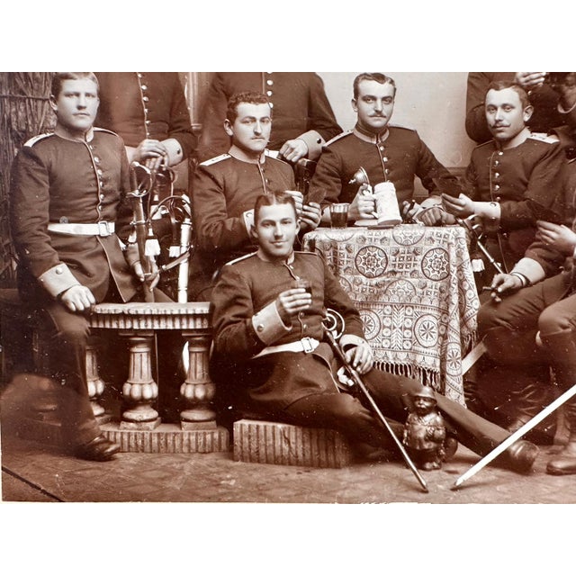 Early 20th Century Antique Framed German Military Officers Photograph, c. 1900 For Sale - Image 5 of 10