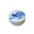 2010s Chinese Blue White Porcelain Water Ducks Graphic Round Box Display For Sale - Image 5 of 5