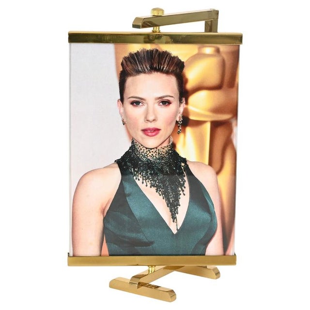 Italian Brass Easel-Shaped Photo Frame from Montagnani, Italy, 1970s For Sale - Image 13 of 13