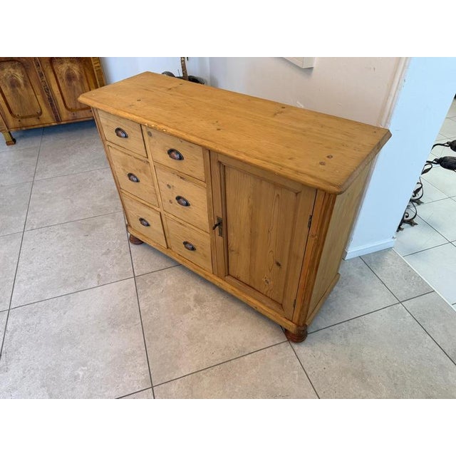 Art Nouveau Shop Chest in Spruce, 1890s For Sale - Image 13 of 18