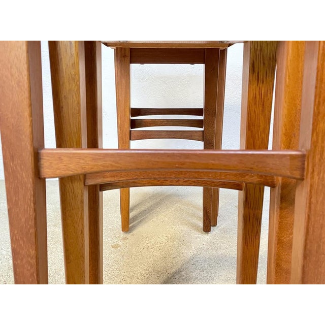 German Teak Nesting Tables, 1950s, Set of 3 For Sale - Image 13 of 18