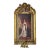 French Baroque Style Gold Leaf Portrait Frame – Ornate Giltwood Wall Art With Cherubs & Classical Figure For Sale