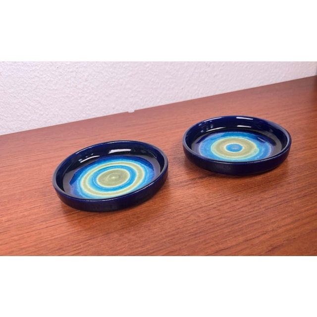 Mid-Century Modern German Studio Pottery Plates from Cornelsen Kindermann Keramik, 1960s, Set of 2 For Sale - Image 5 of 16